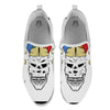 Joker Card Scary Print White Athletic Shoes-grizzshop