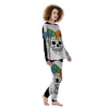 Joker Card Scary Print Women's Pajamas-grizzshop