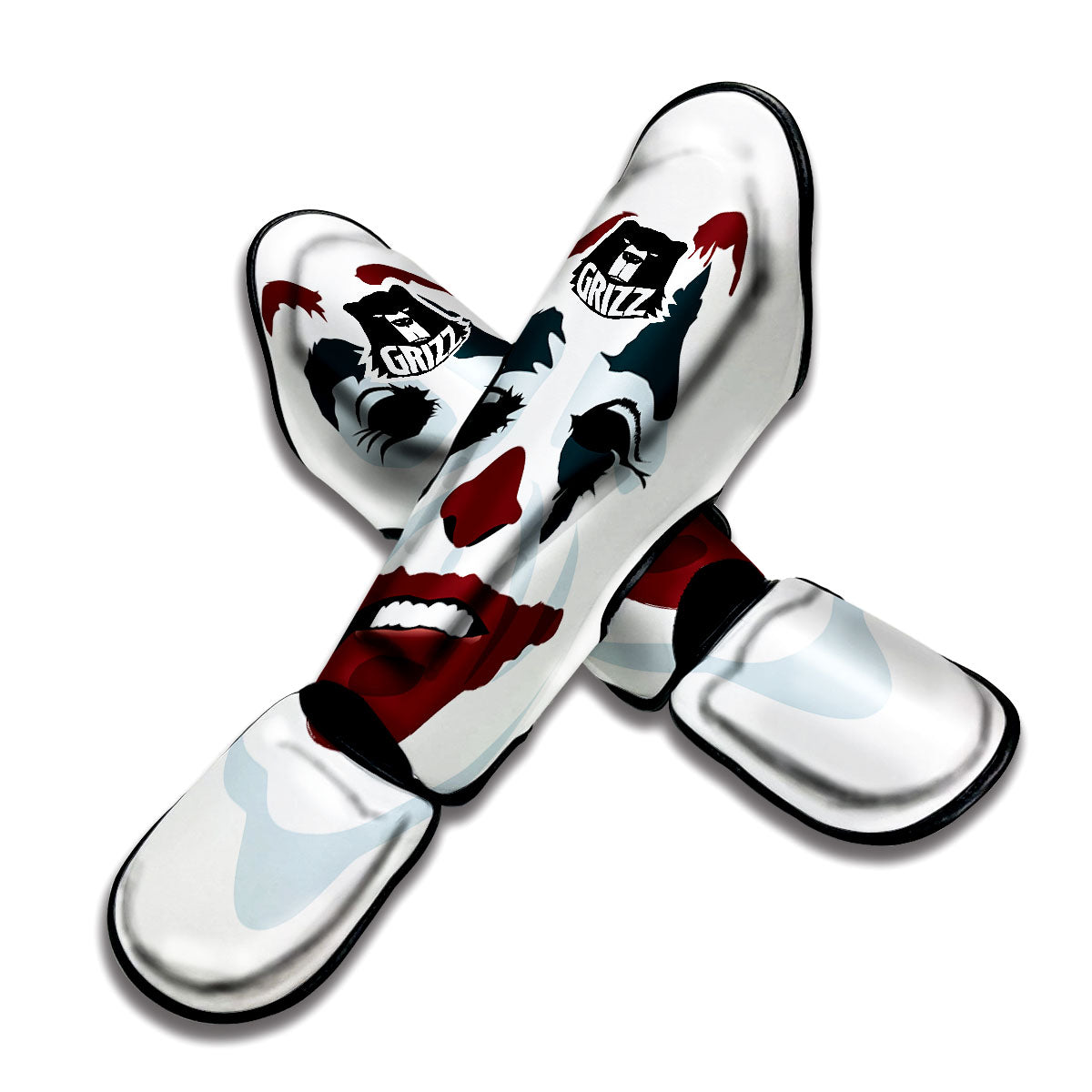 Joker Face Print Muay Thai Shin Guards-grizzshop