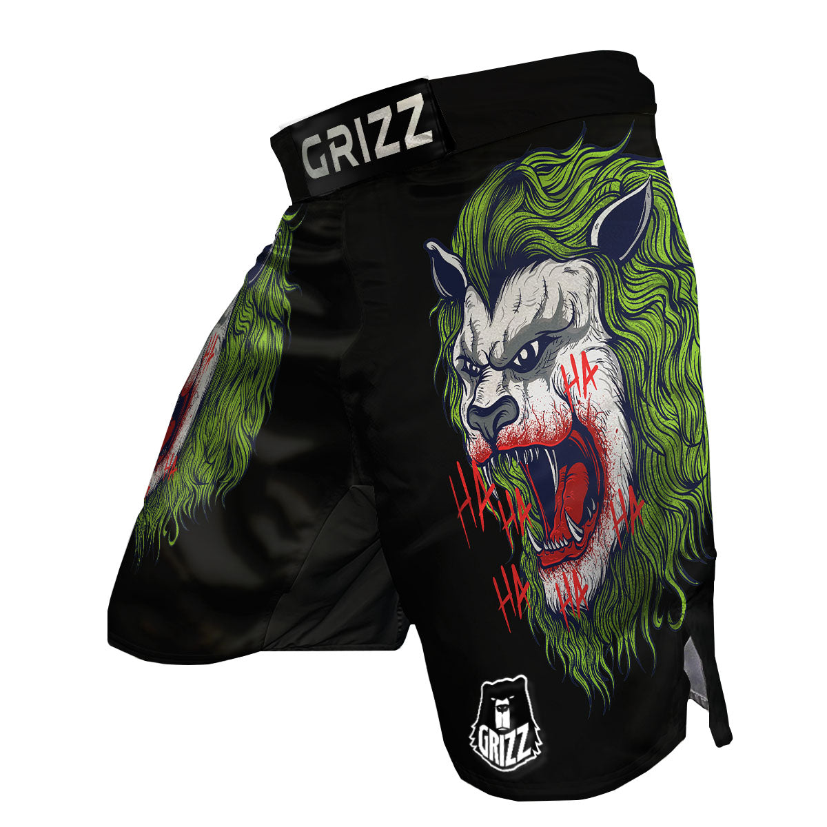 Joker Lion Print MMA Shorts-grizzshop