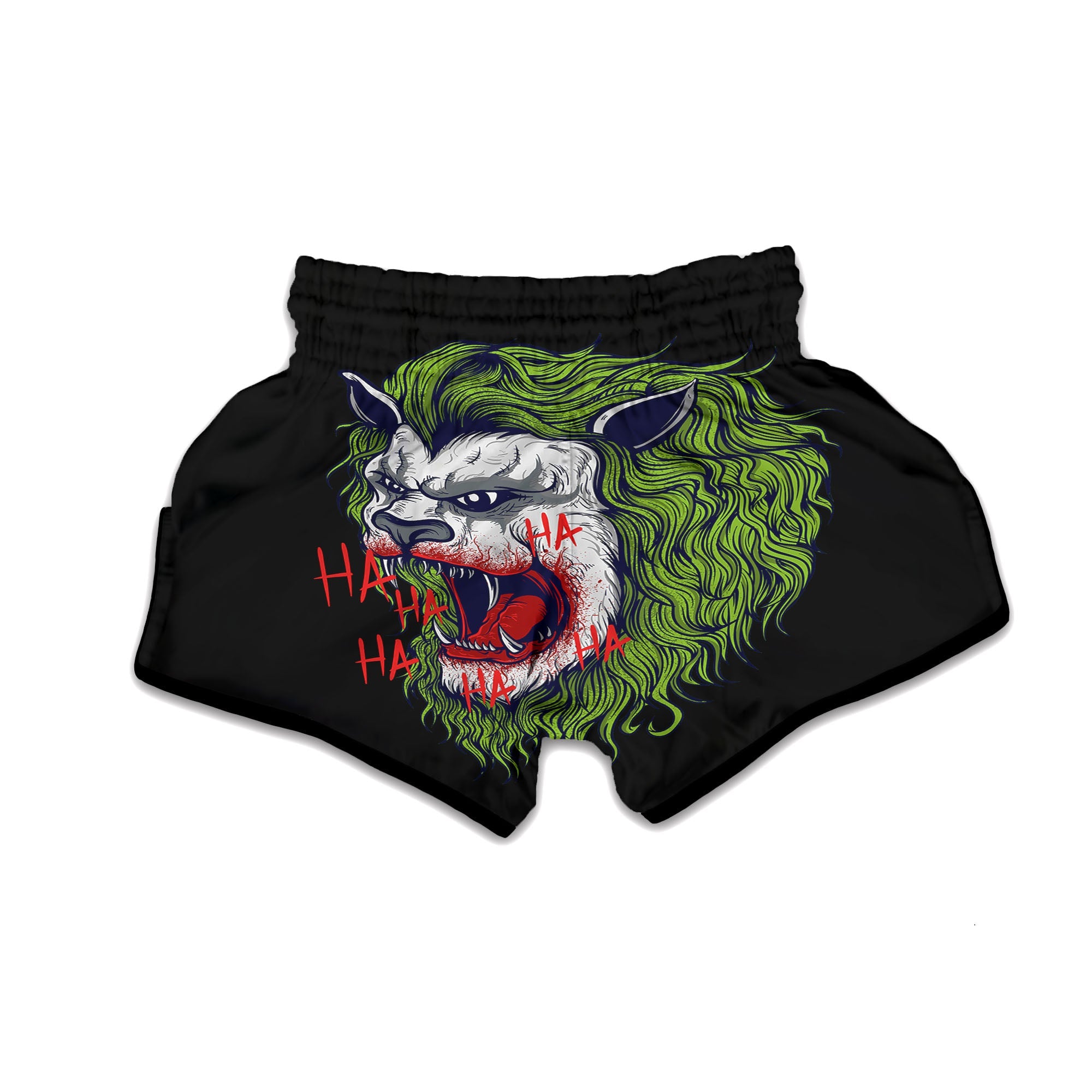 Joker Lion Print Muay Thai Boxing Shorts-grizzshop