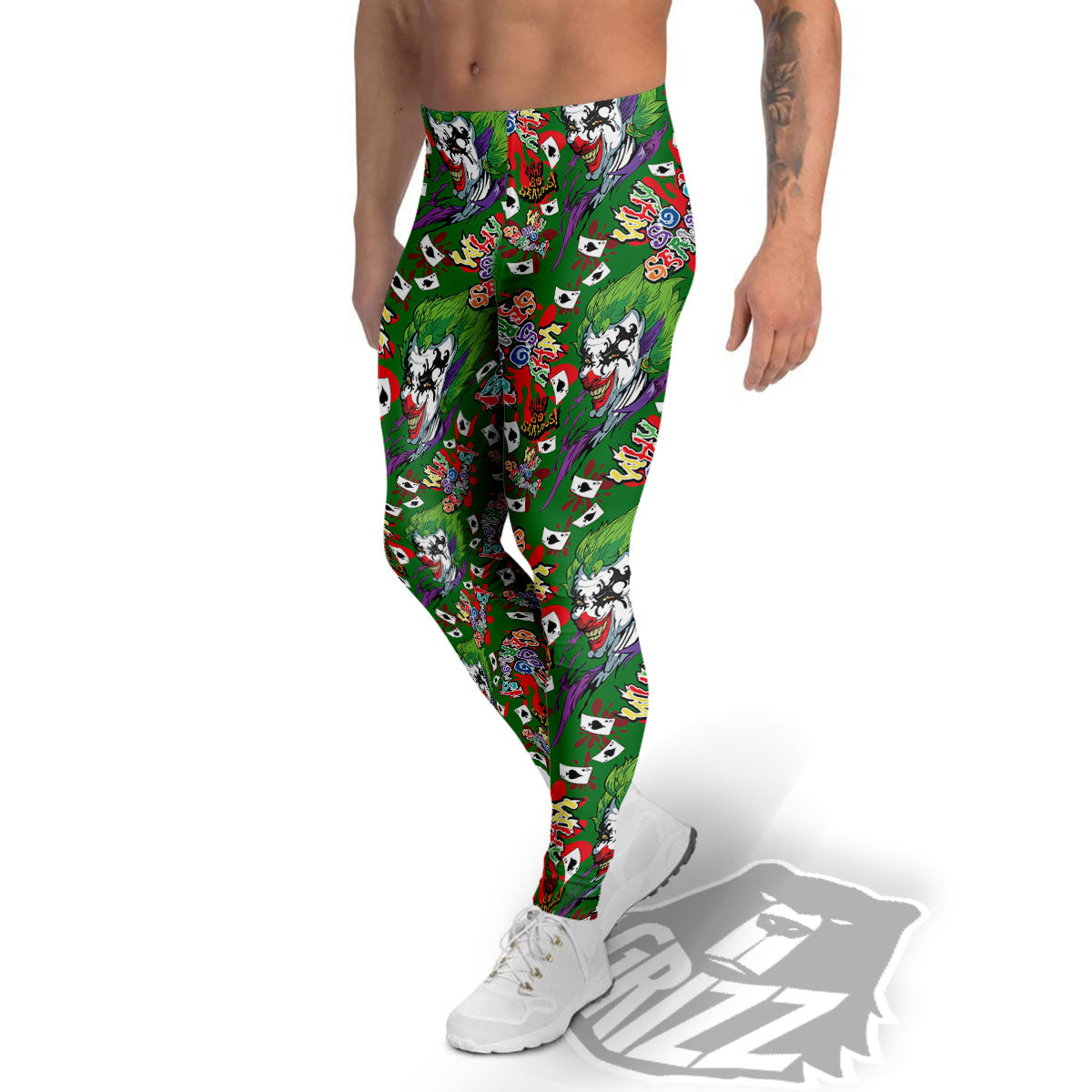Joker Why So Serious Colorful Print Pattern Men's Leggings-grizzshop