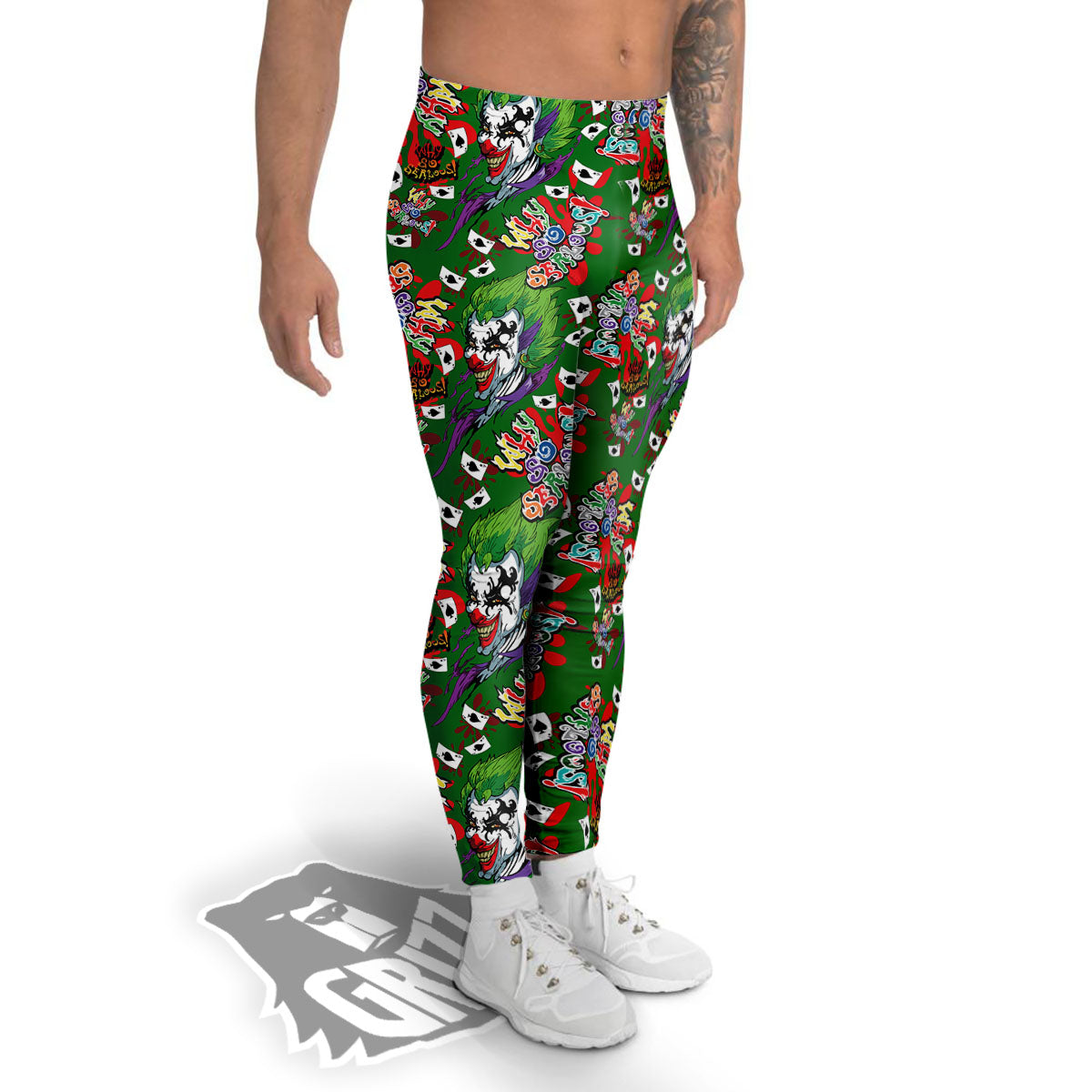 Joker Why So Serious Colorful Print Pattern Men's Leggings-grizzshop