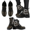 Joy Love Peace Women's Leather Boots-grizzshop