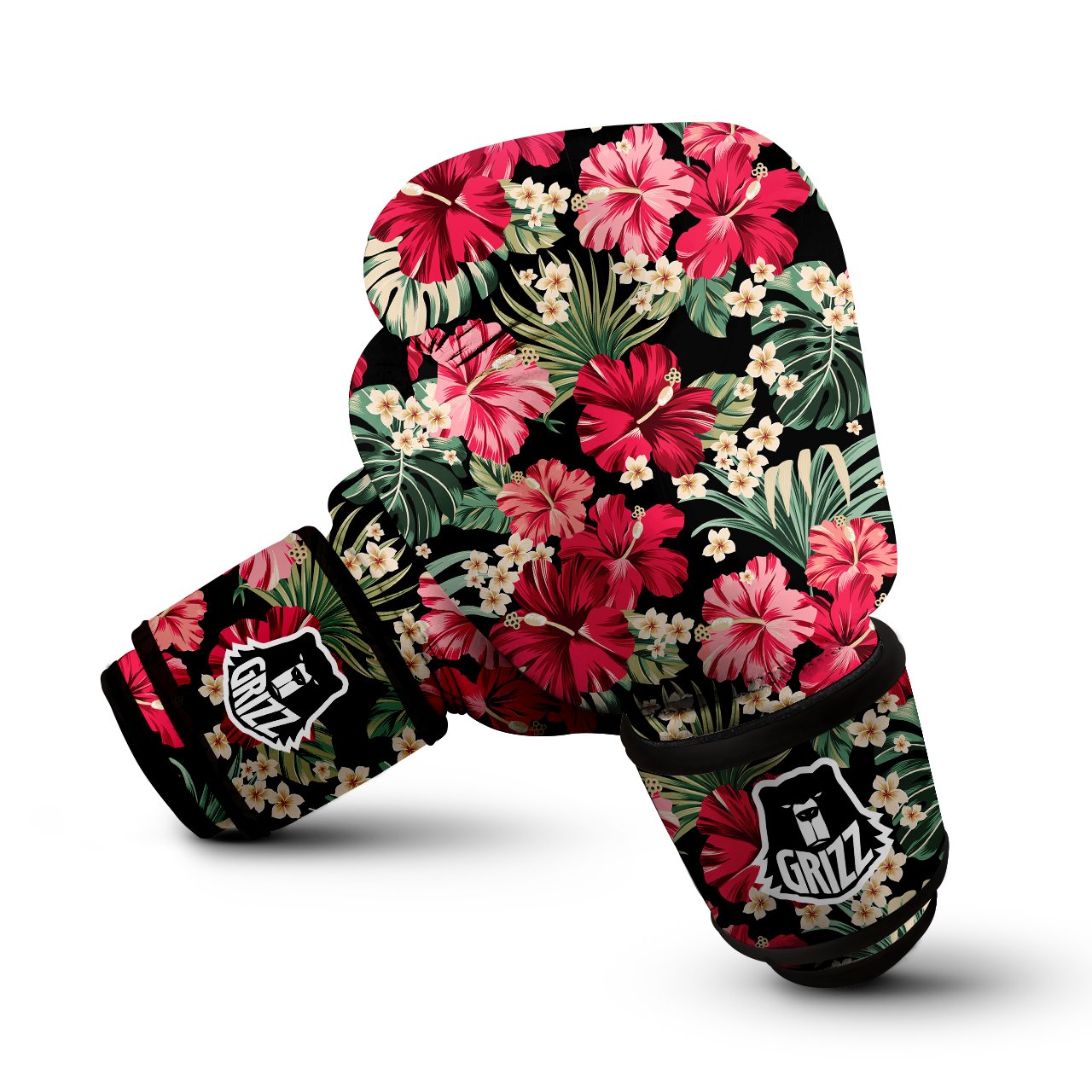 Jungle Hawaiian Tropical Print Pattern Boxing Gloves-grizzshop