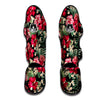 Jungle Hawaiian Tropical Print Pattern Muay Thai Shin Guards-grizzshop