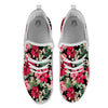 Jungle Hawaiian Tropical Print Pattern White Athletic Shoes-grizzshop