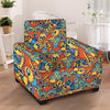 Jungle Hippie Psychedelic Trippy Armchair Cover-grizzshop