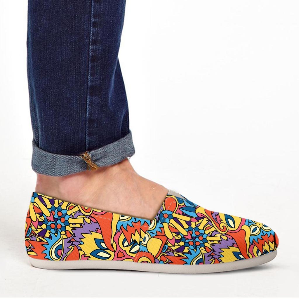 Jungle Hippie Psychedelic Trippy Canvas Shoes-grizzshop