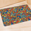 Jungle Hippie Psychedelic Trippy Door Mat-grizzshop