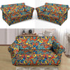 Jungle Hippie Psychedelic Trippy Loveseat Cover-grizzshop