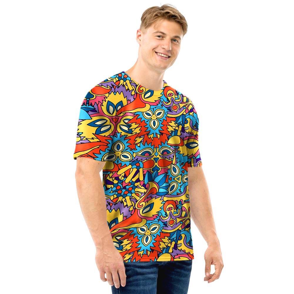 Jungle Hippie Psychedelic Trippy Men T Shirt-grizzshop