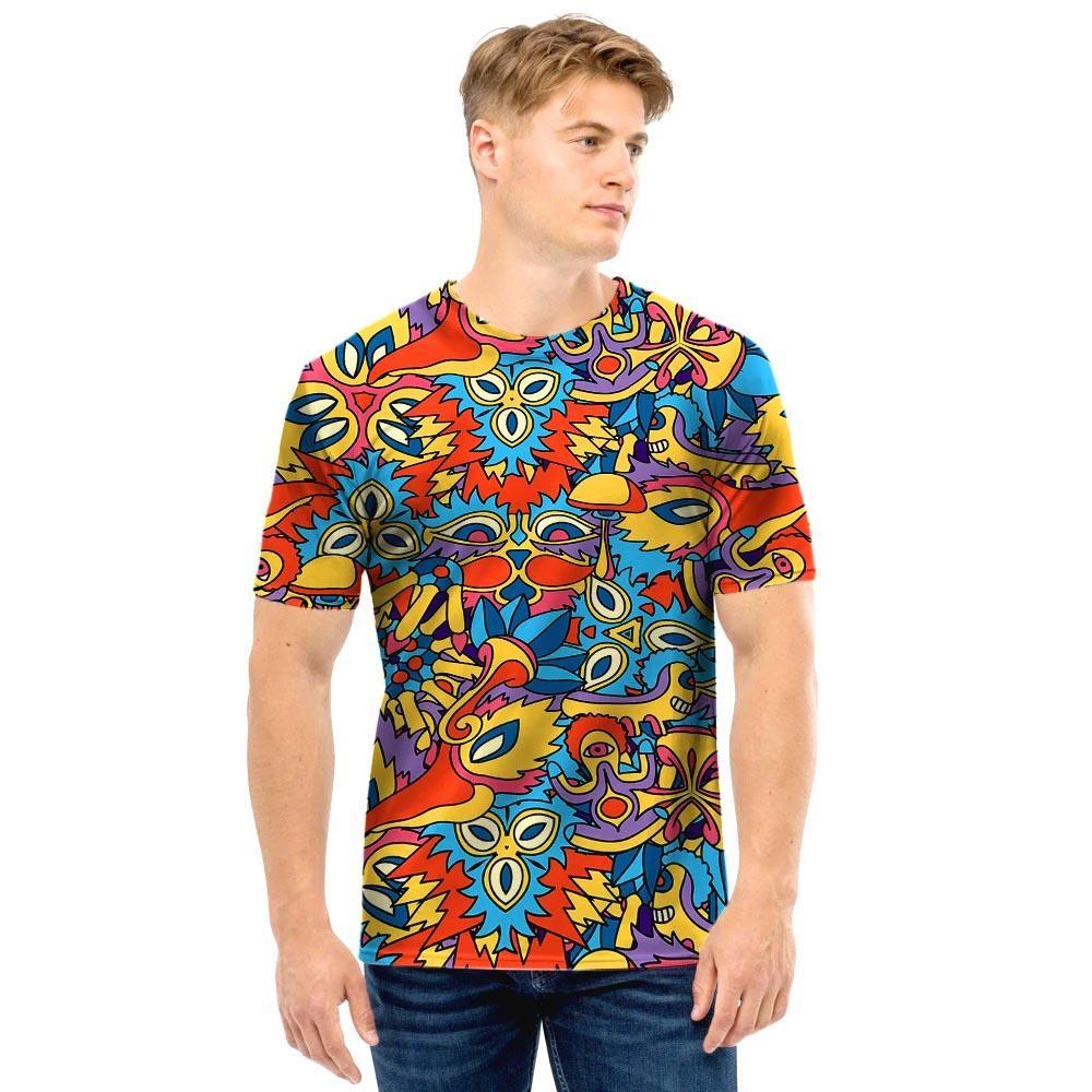 Jungle Hippie Psychedelic Trippy Men T Shirt-grizzshop