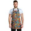 Jungle Hippie Psychedelic Trippy Men's Apron-grizzshop