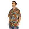 Jungle Hippie Psychedelic Trippy Men’s Hawaiian Shirt-grizzshop