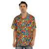 Jungle Hippie Psychedelic Trippy Men’s Hawaiian Shirt-grizzshop