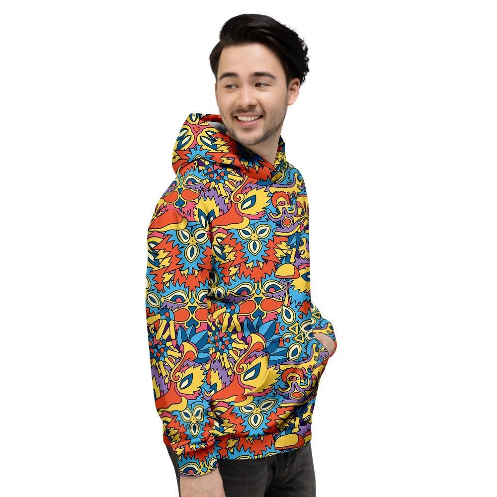 Jungle Hippie Psychedelic Trippy Men's Hoodie-grizzshop