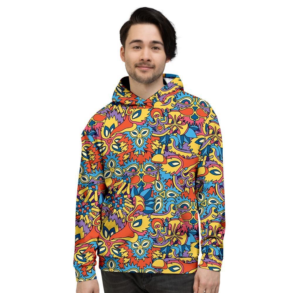 Jungle Hippie Psychedelic Trippy Men's Hoodie-grizzshop