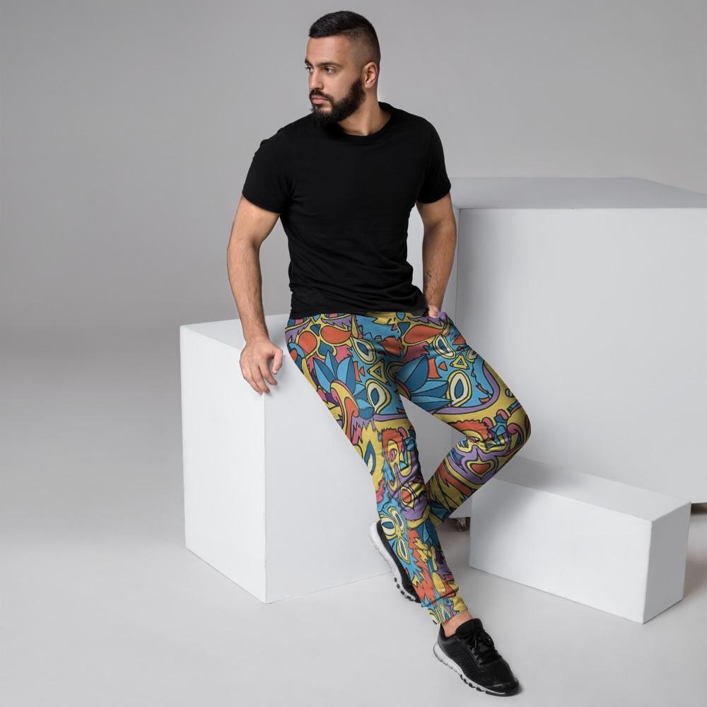 Jungle Hippie Psychedelic Trippy Men's Joggers-grizzshop