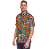 Jungle Hippie Psychedelic Trippy Men's Short Sleeve Shirt-grizzshop