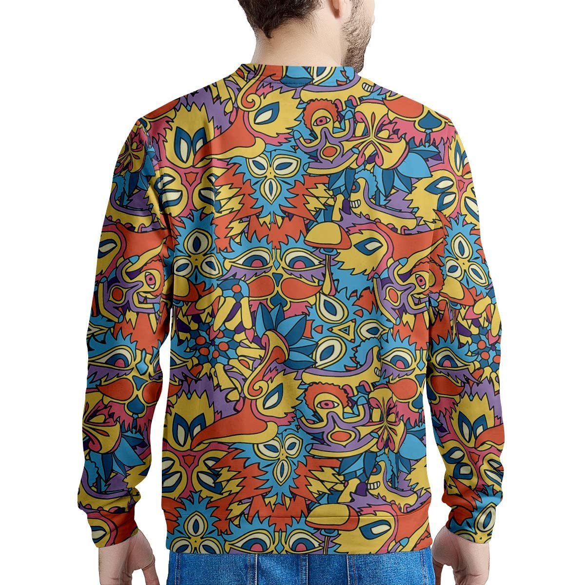 Jungle Hippie Psychedelic Trippy Men's Sweatshirt-grizzshop