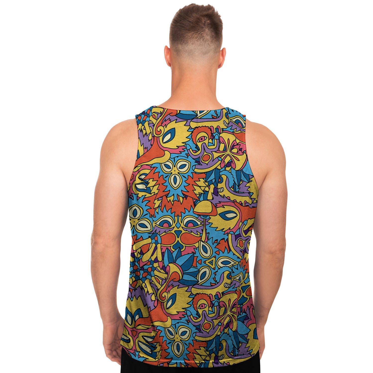 Jungle Hippie Psychedelic Trippy Men's Tank Tops-grizzshop