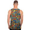 Jungle Hippie Psychedelic Trippy Men's Tank Tops-grizzshop