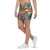 Jungle Hippie Psychedelic Trippy Mini Skirt-grizzshop