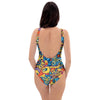 Jungle Hippie Psychedelic Trippy One Piece Swimsuite-grizzshop