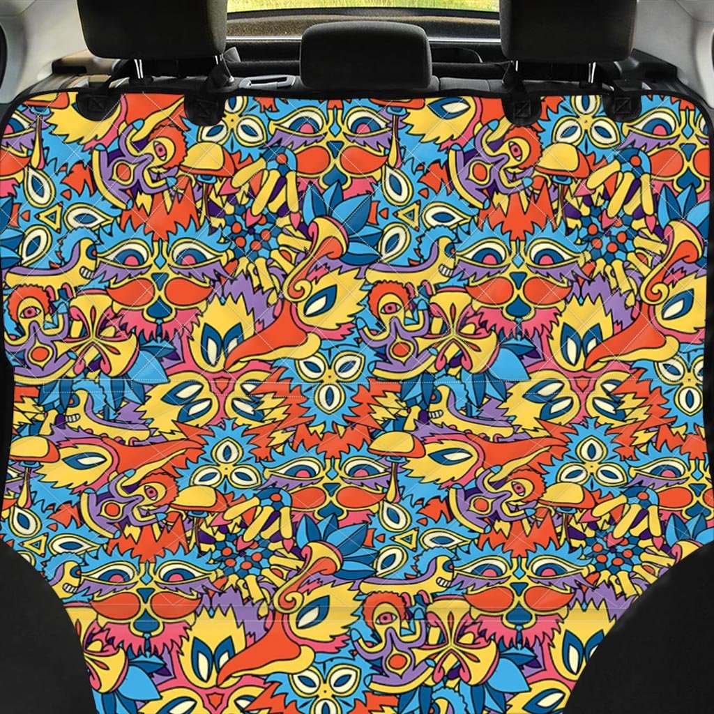 Jungle Hippie Psychedelic Trippy Pet Car Seat Cover-grizzshop