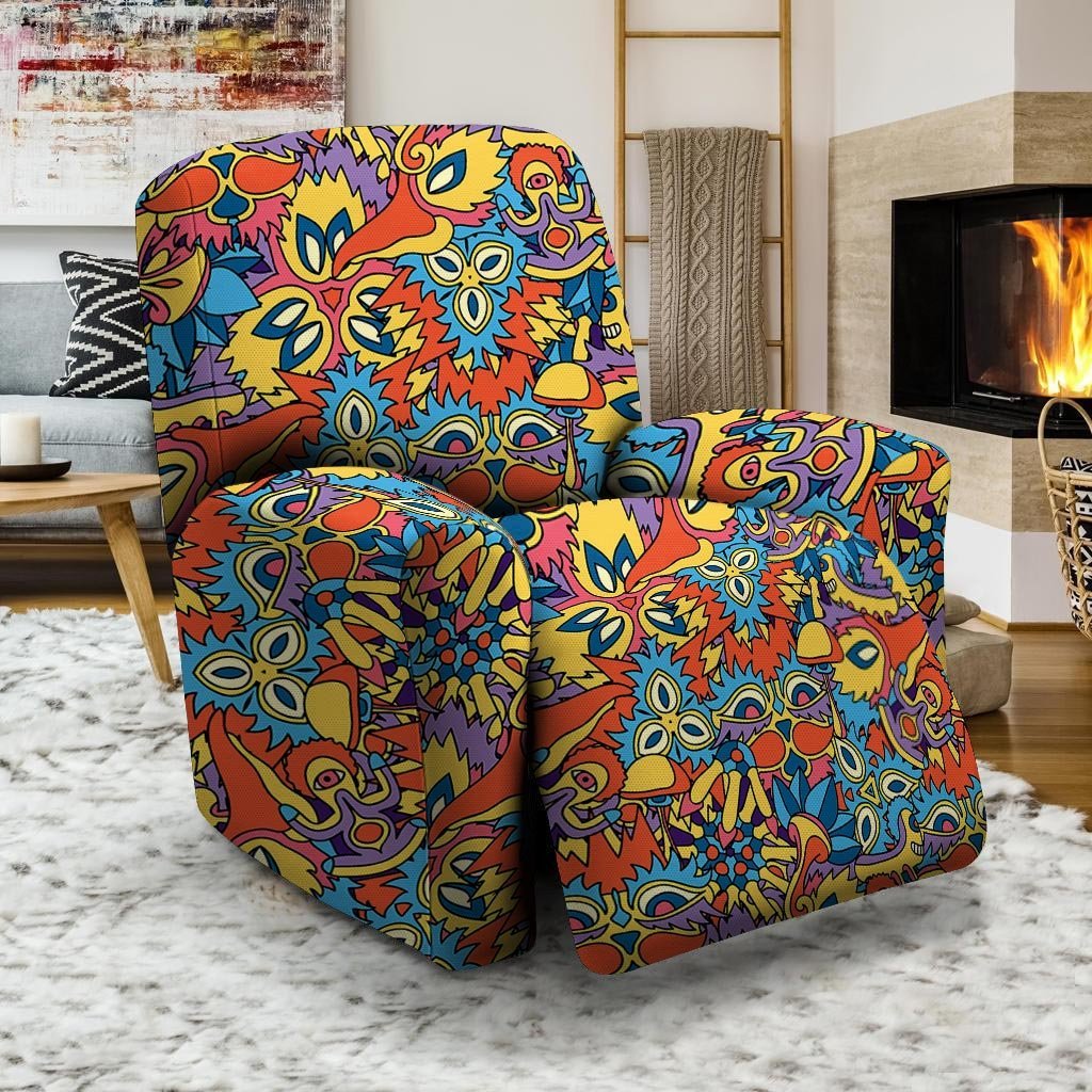 Jungle Hippie Psychedelic Trippy Recliner Cover-grizzshop