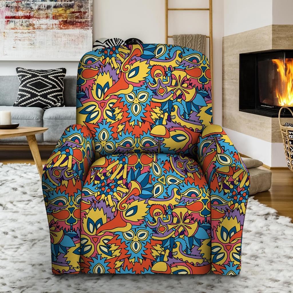 Jungle Hippie Psychedelic Trippy Recliner Cover-grizzshop