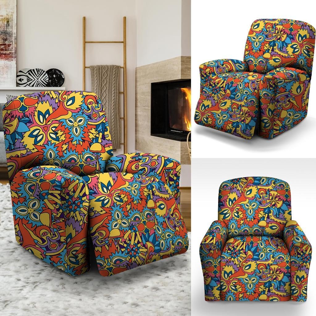 Jungle Hippie Psychedelic Trippy Recliner Cover-grizzshop