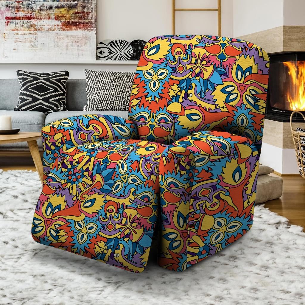 Jungle Hippie Psychedelic Trippy Recliner Cover-grizzshop