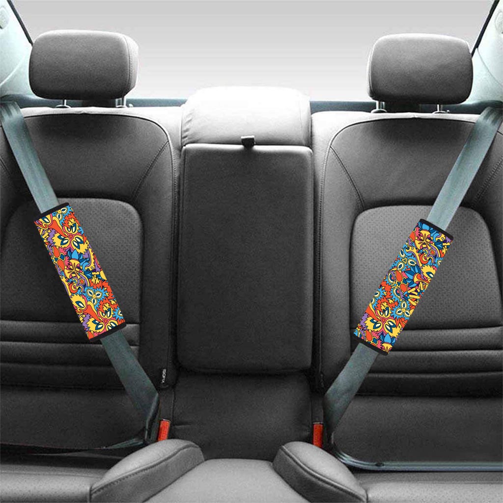 Jungle Hippie Psychedelic Trippy Seat Belt Cover-grizzshop