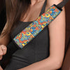 Jungle Hippie Psychedelic Trippy Seat Belt Cover-grizzshop