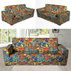 Jungle Hippie Psychedelic Trippy Sofa Cover-grizzshop