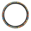 Jungle Hippie Psychedelic Trippy Steering Wheel Cover-grizzshop