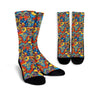 Jungle Hippie Psychedelic Trippy Unisex Socks-grizzshop