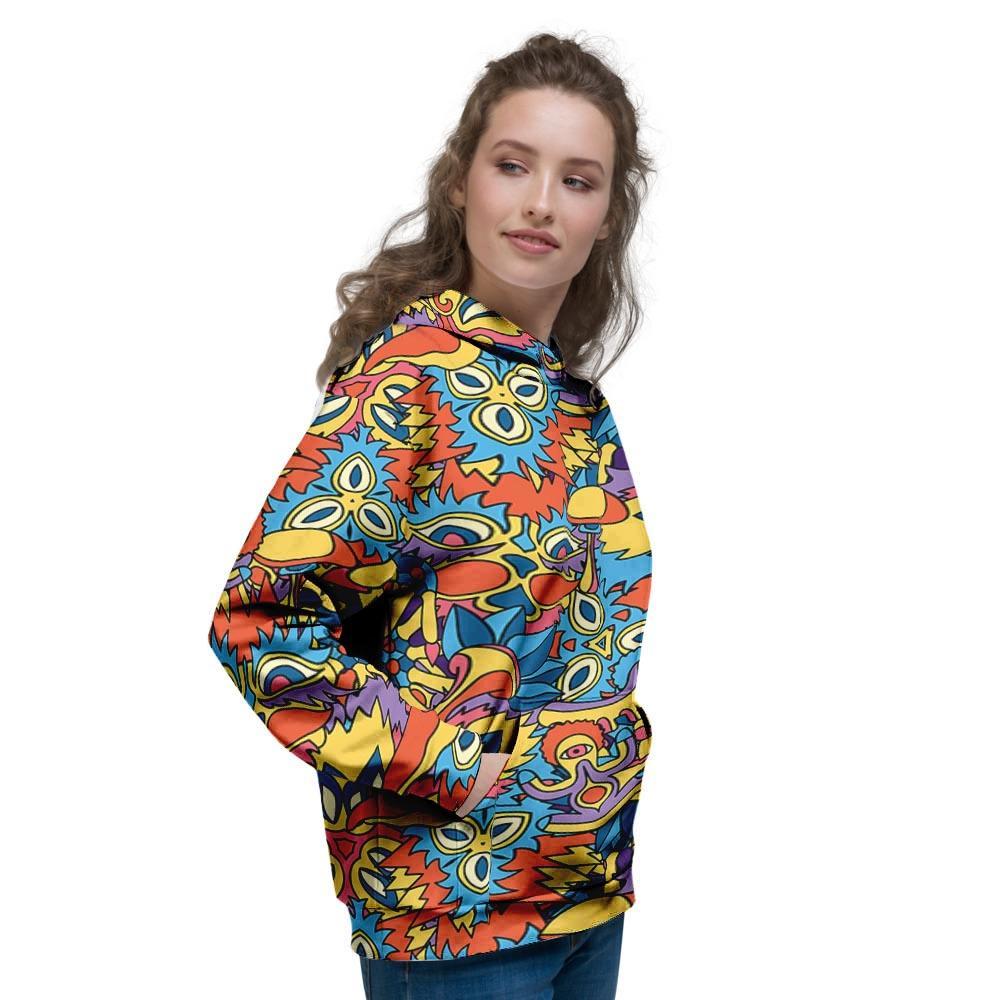 Jungle Hippie Psychedelic Trippy Women's Hoodie-grizzshop