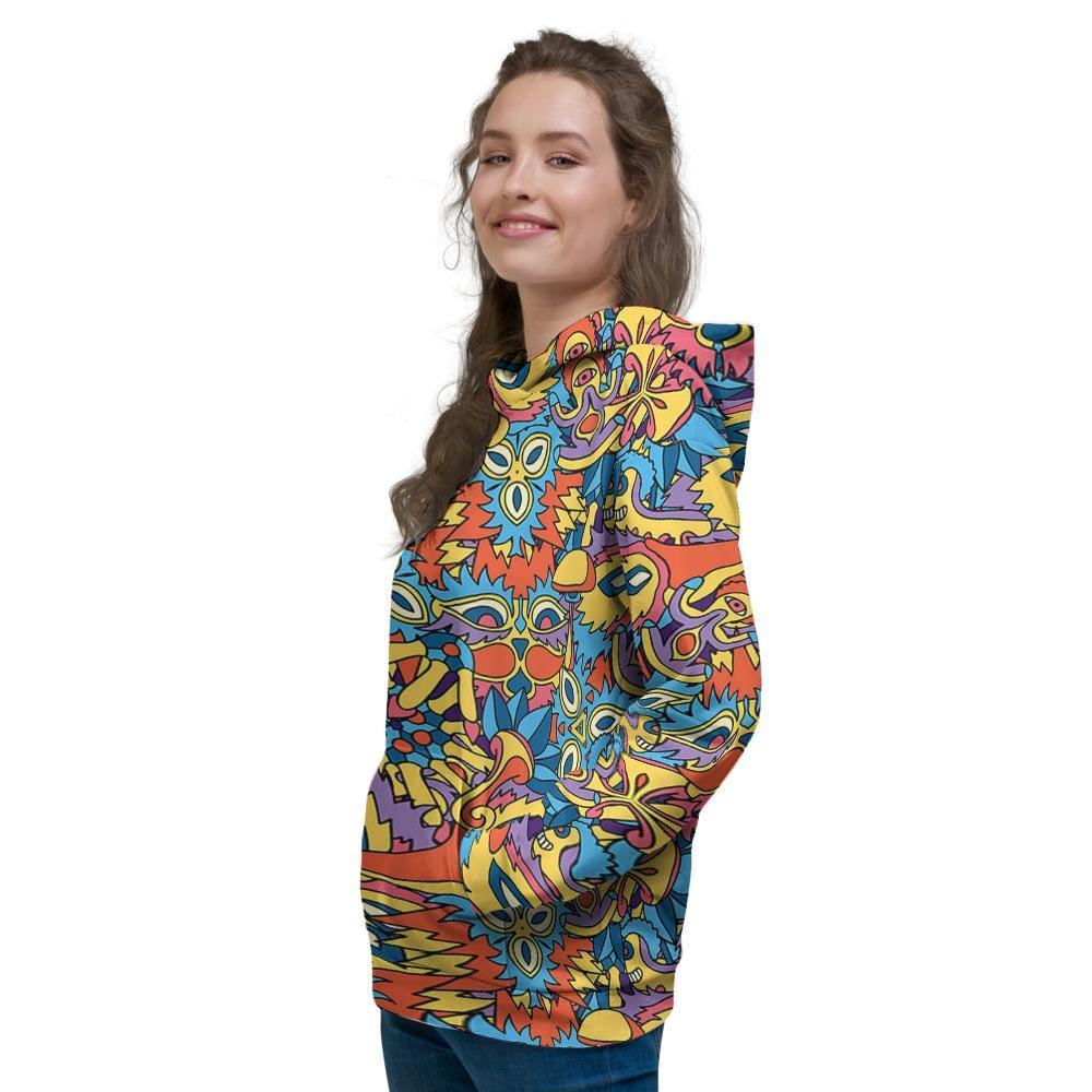 Jungle Hippie Psychedelic Trippy Women's Hoodie-grizzshop