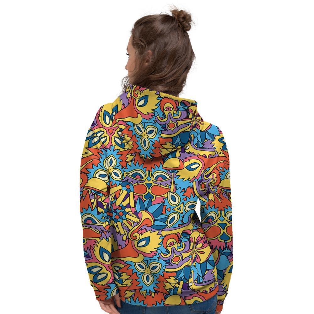 Jungle Hippie Psychedelic Trippy Women's Hoodie-grizzshop