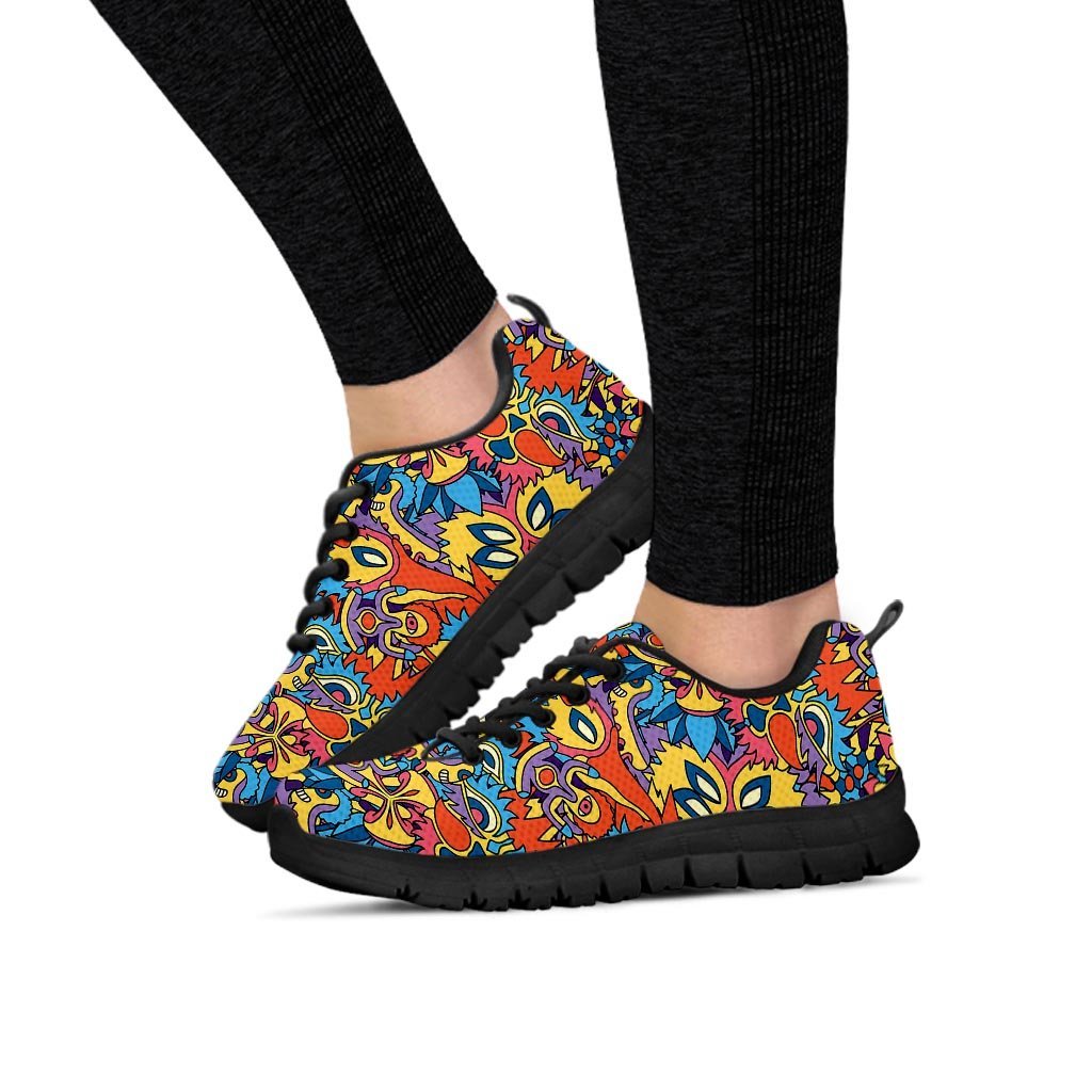 Jungle Hippie Psychedelic Trippy Women's Sneakers-grizzshop