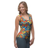 Jungle Hippie Psychedelic Trippy Women's Tank Top-grizzshop