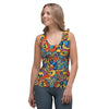 Jungle Hippie Psychedelic Trippy Women's Tank Top-grizzshop