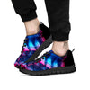 Kaleidoscope Blue And Purple Print Black Sneaker-grizzshop