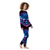 Kaleidoscope Blue And Purple Print Women's Pajamas-grizzshop