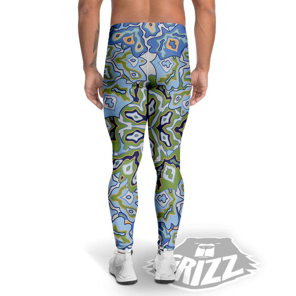 Kaleidoscope Boho Print Men's Leggings-grizzshop
