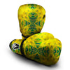Load image into Gallery viewer, Kaleidoscope Flower Yellow Print Pattern Boxing Gloves-grizzshop