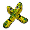 Kaleidoscope Flower Yellow Print Pattern Muay Thai Shin Guards-grizzshop